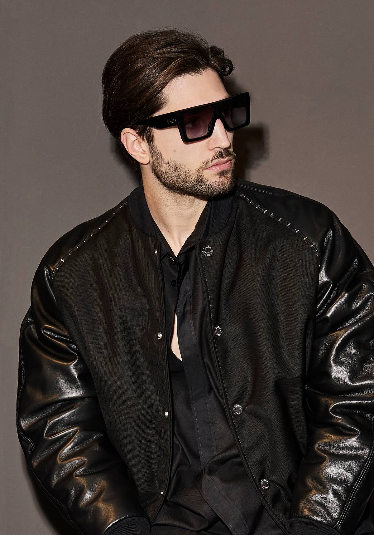 Les Hommes Eyewear Black Label occhiali da sole