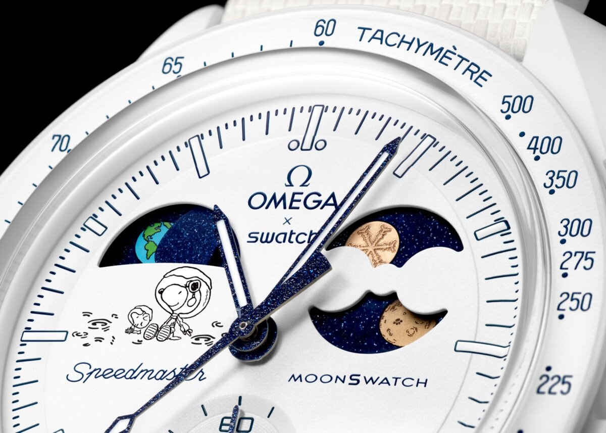 Swatch MoonSwatch Cold Moon quadrante