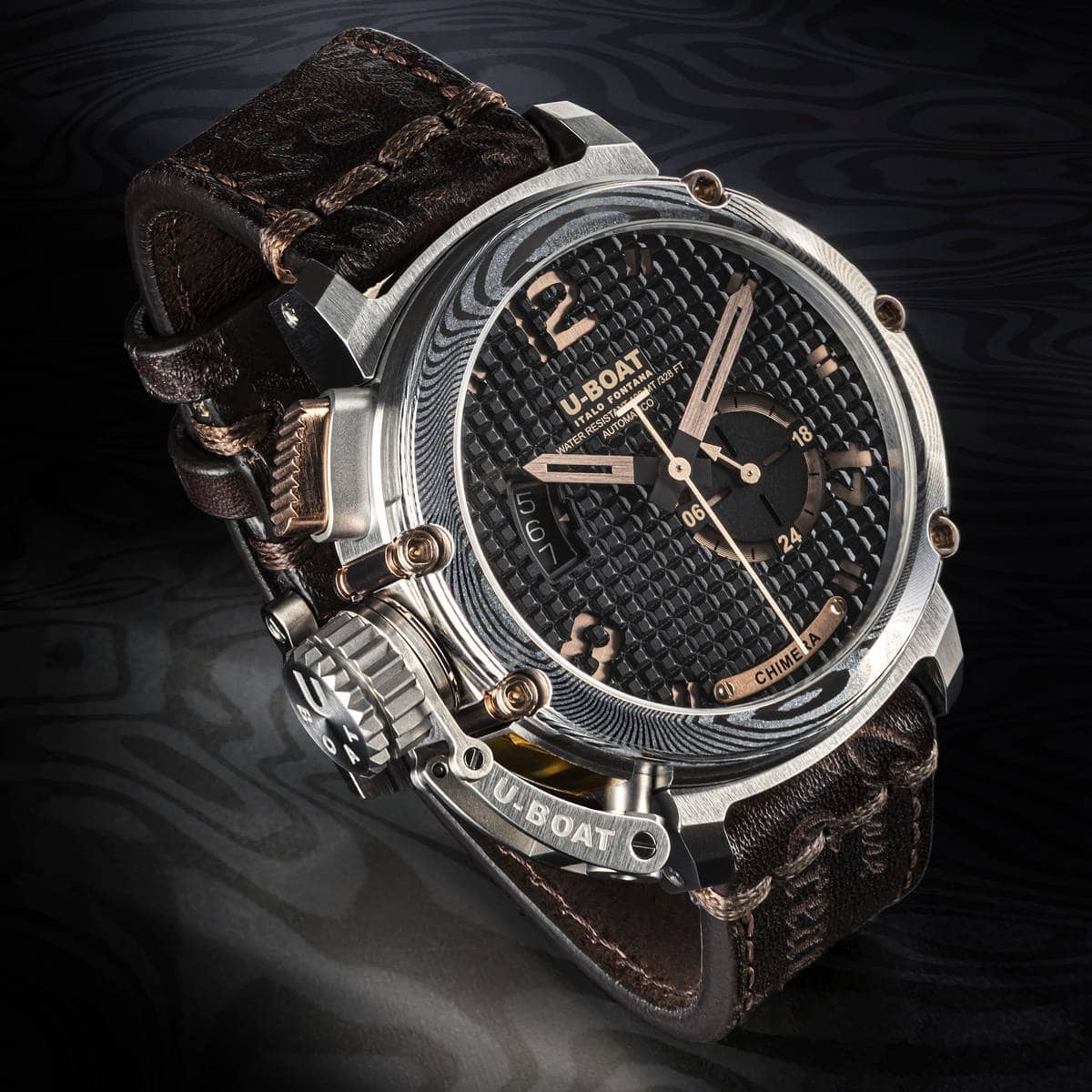 U-BOAT Chimera Damasco Bronze quadrante