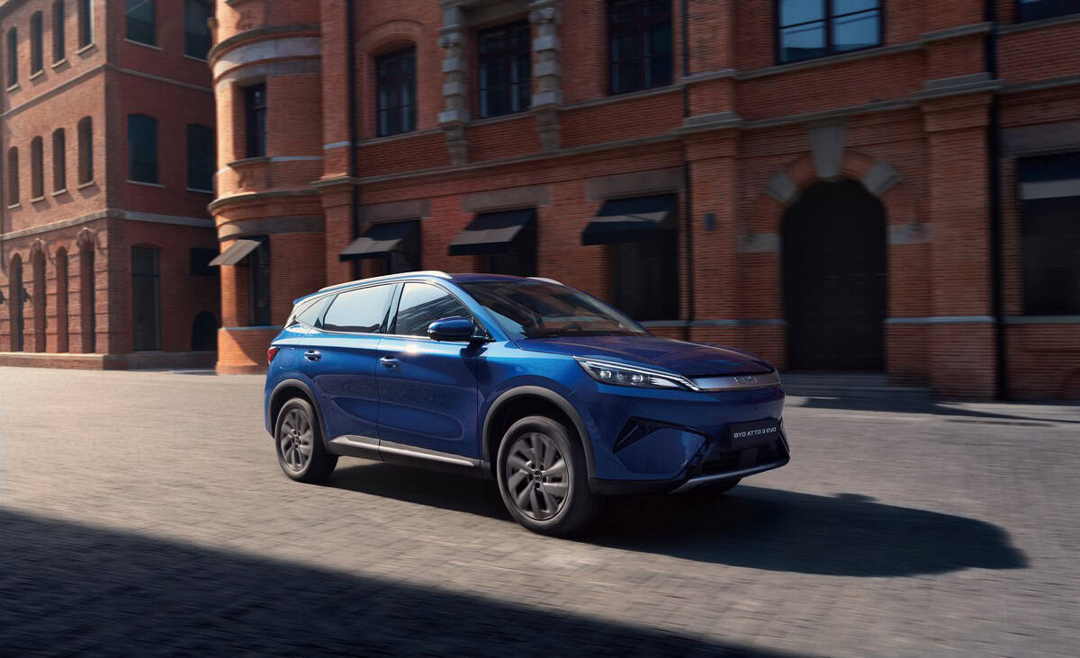 Il design della Byd Atto 3 Evo