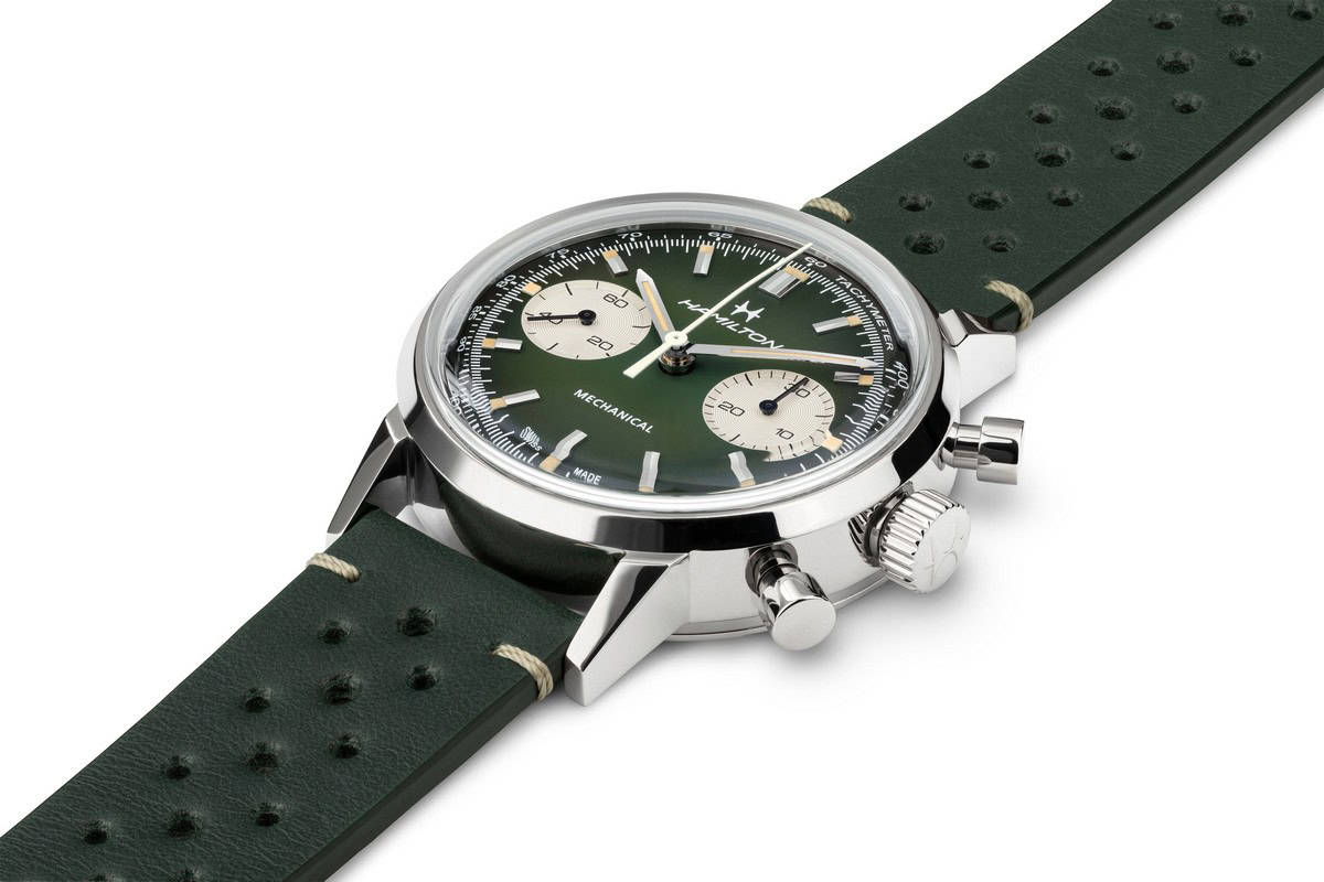 Il nuovo Hamilton Chronograph H con quadrante verde