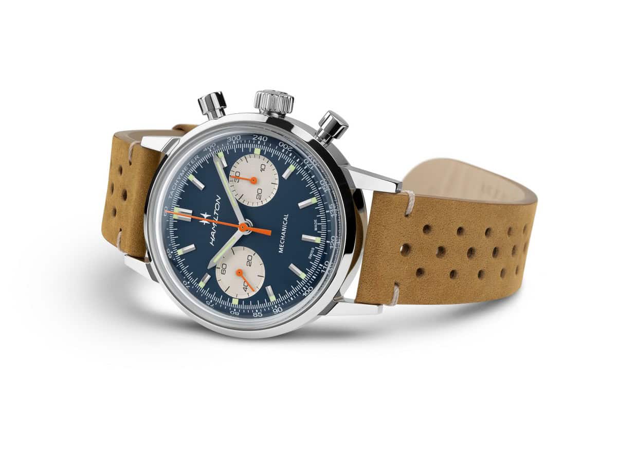 Il nuovo Hamilton Chronograph H con quadrante blu