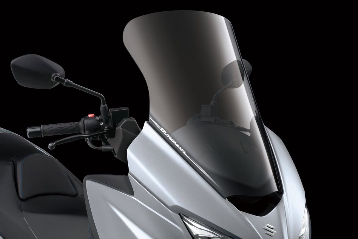 Il parabrezza del Suzuki Burgman 400 Comfort