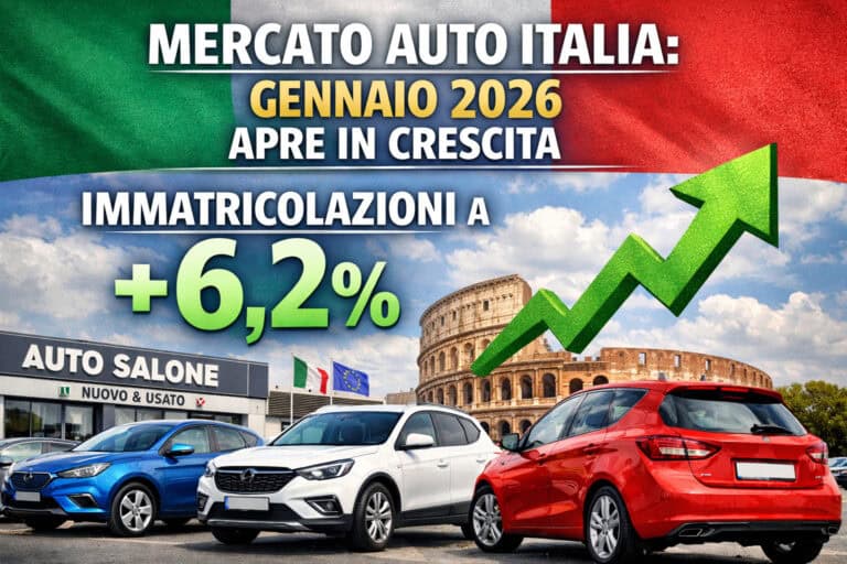 Com’è andato il mercato auto in Italia a gennaio 2026?