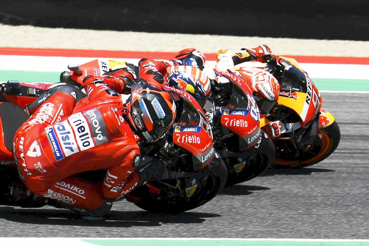 Sorpasso Mugello Petrucci Dovizioso Marquez