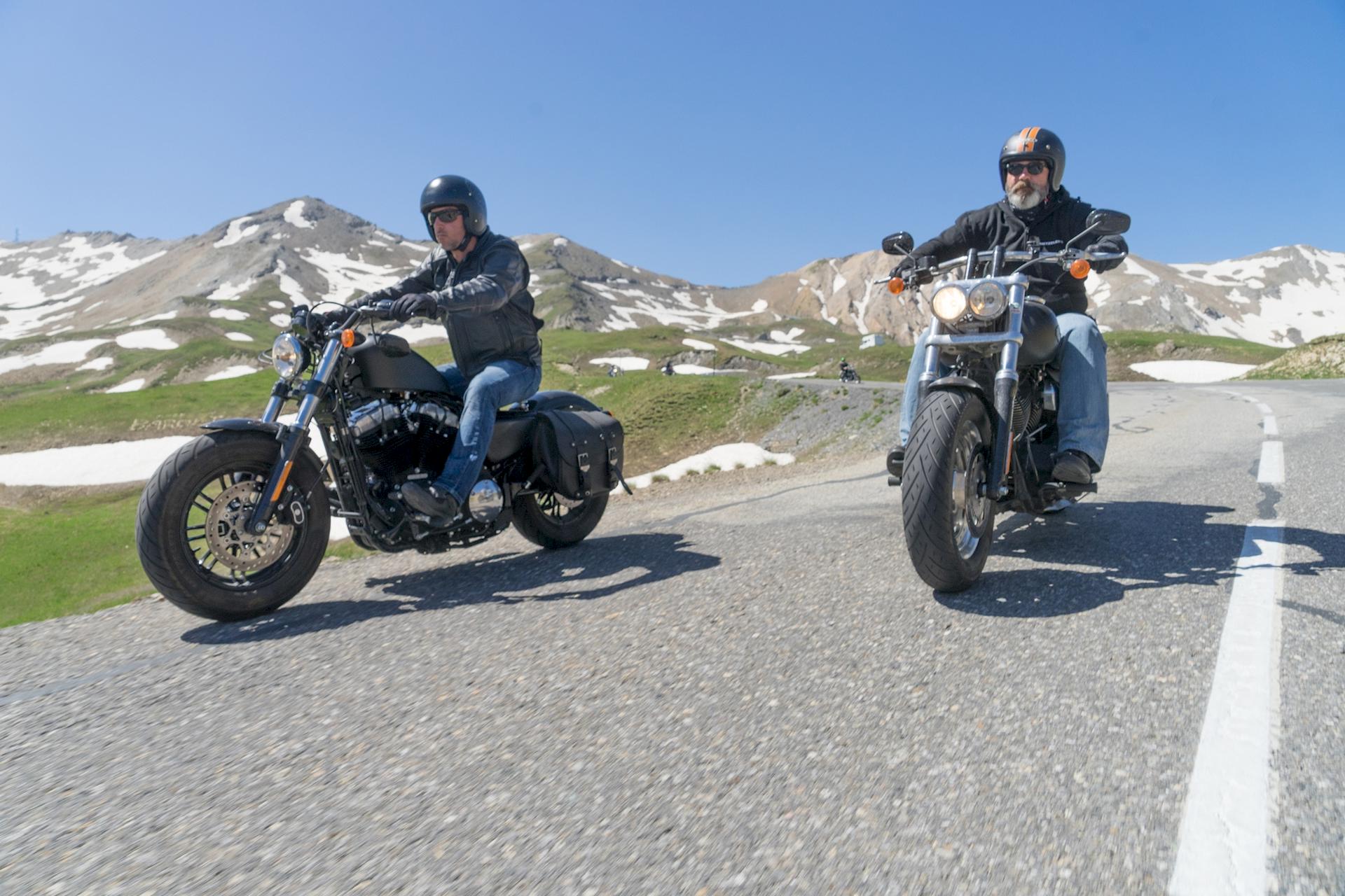 Metzeler Cruisetec test Punta Bagna Harley-Davidson