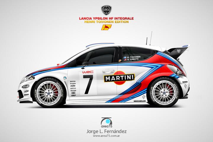 lancia ypsilon wrc hf integrale martini