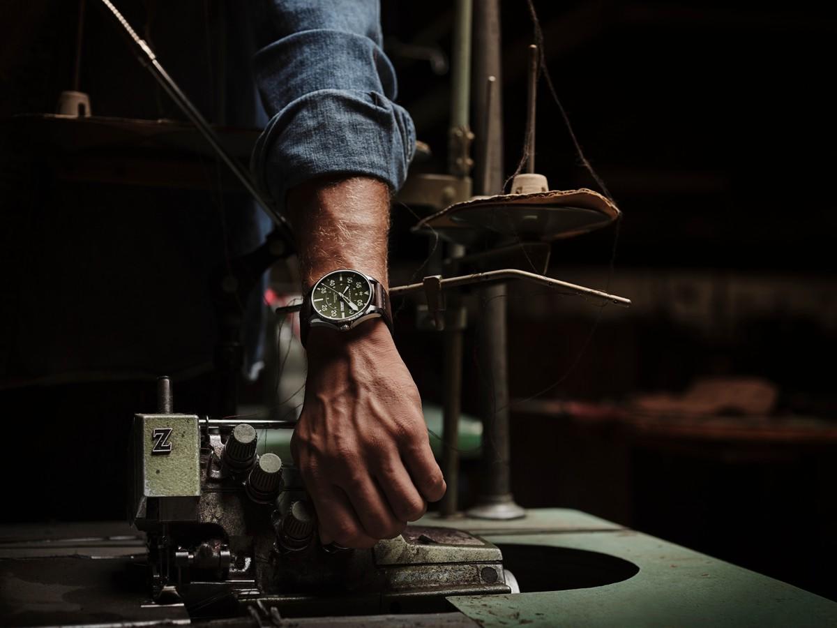 Hamilton Khaki Pilot Schott NYC