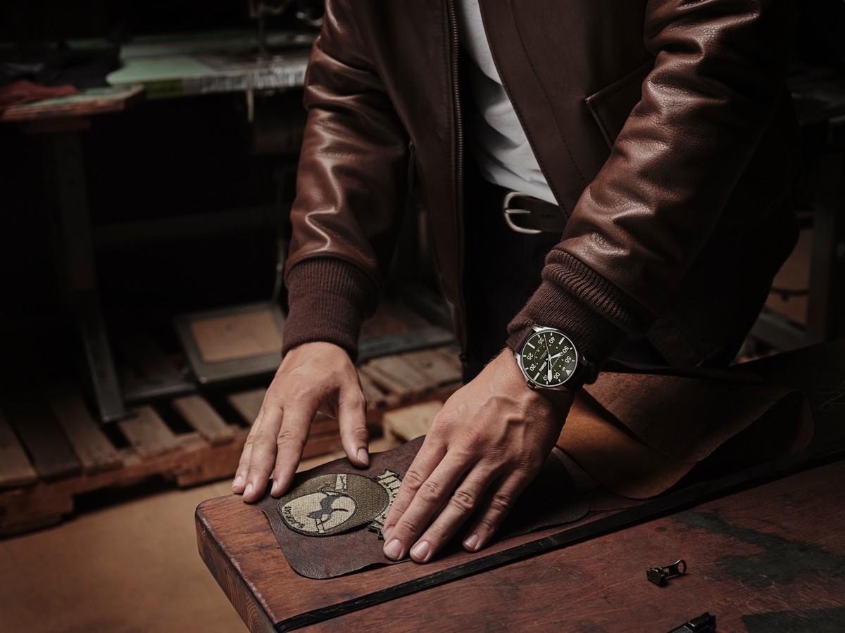 Hamilton Khaki Pilot Schott NYC