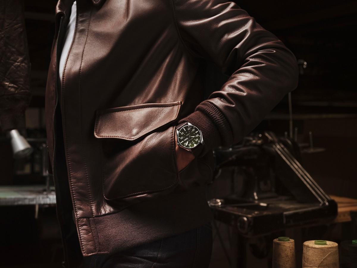 Hamilton Khaki Pilot Schott NYC