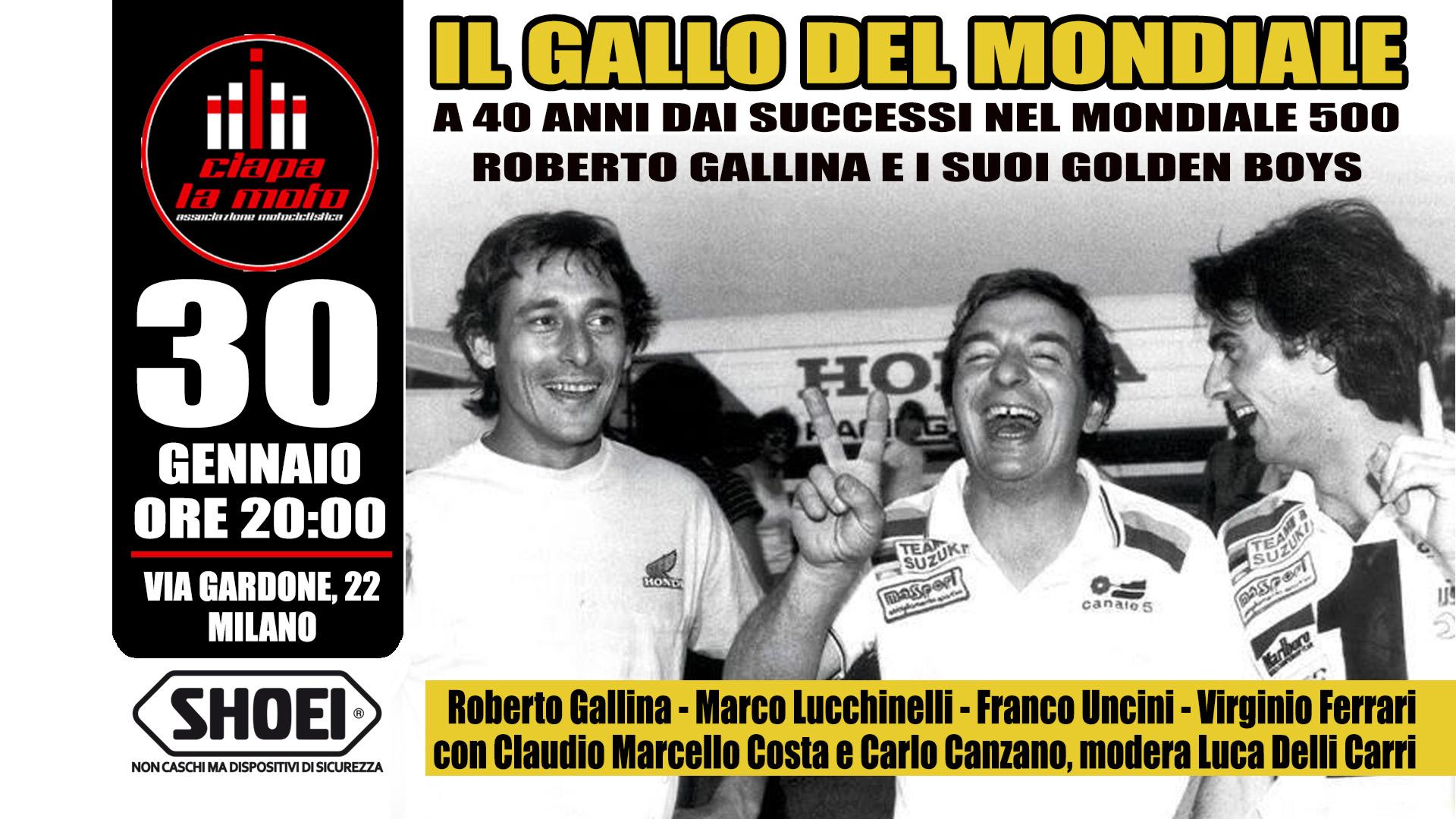 Locandina Il Gallo del Mondiale Ciapa la Moto