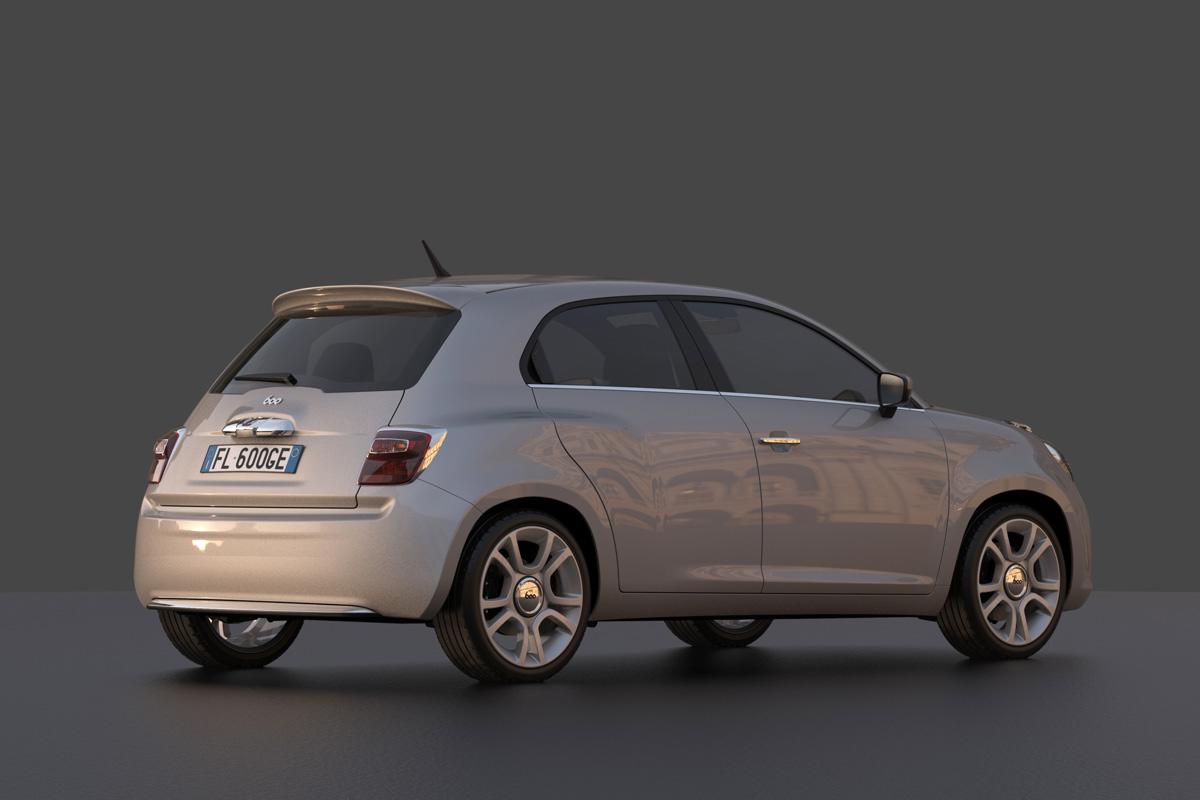 FIAT 600 Rendering