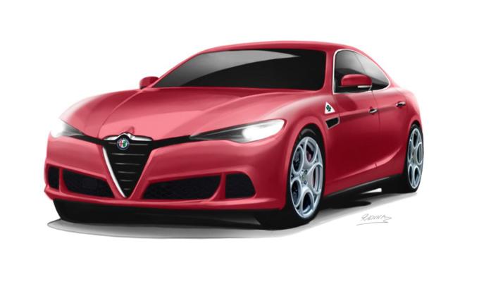 Alfa Romeo Alfetta Rendering