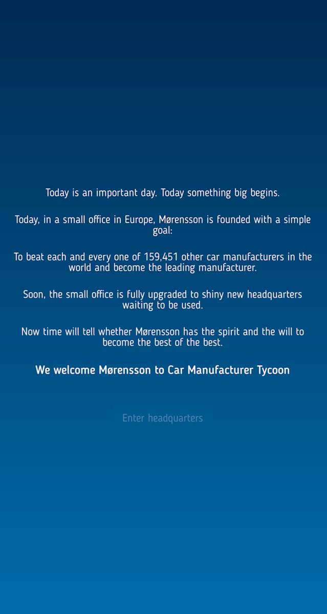 Car Manufacturer Tycoon