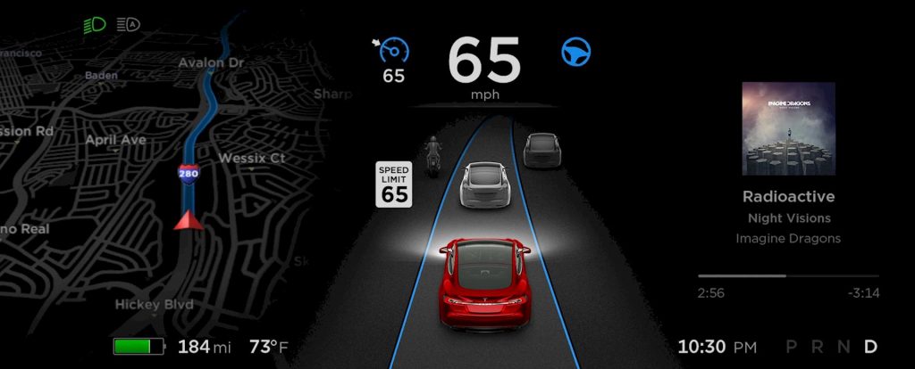 Nuovo software Tesla