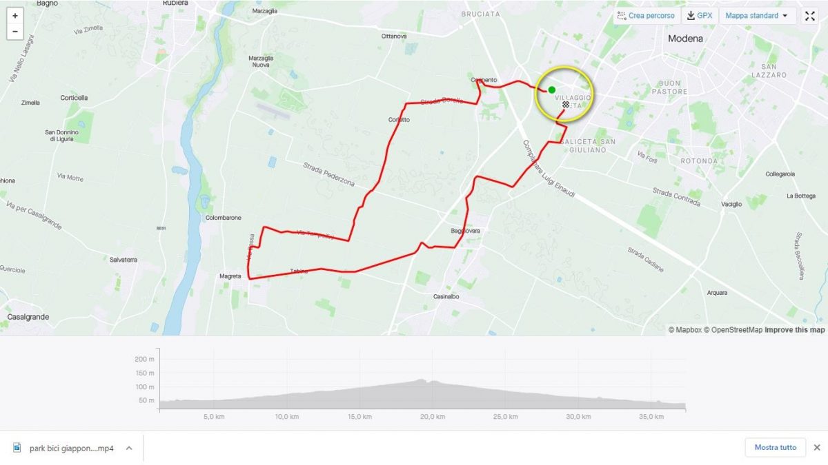 Mappa Percorso Strava