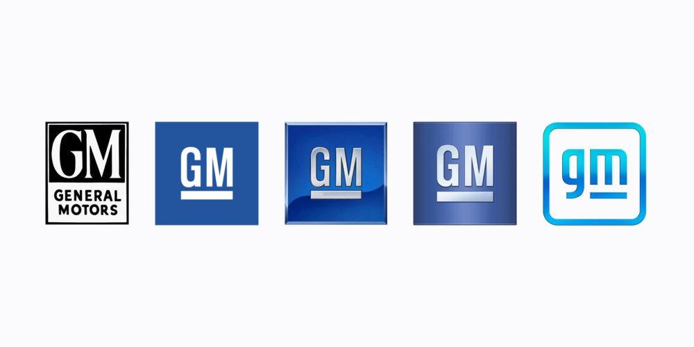 evoluzione logo gm