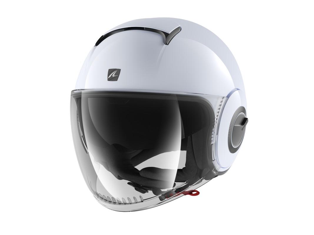 Shark Helmets White Silver Glossy