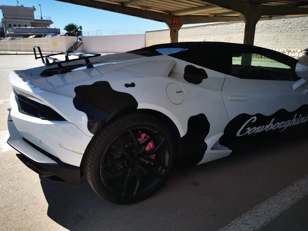 cowborghini bianca