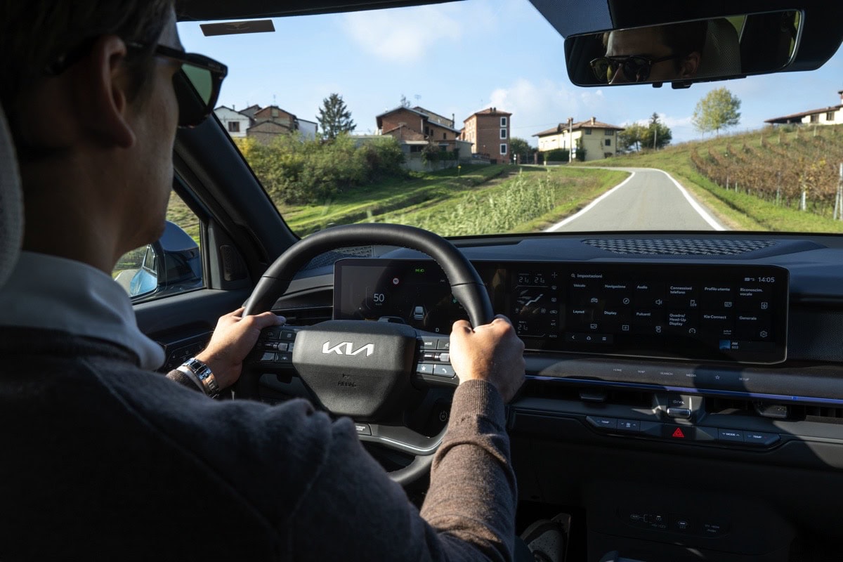 Kia EV9 test drive interni