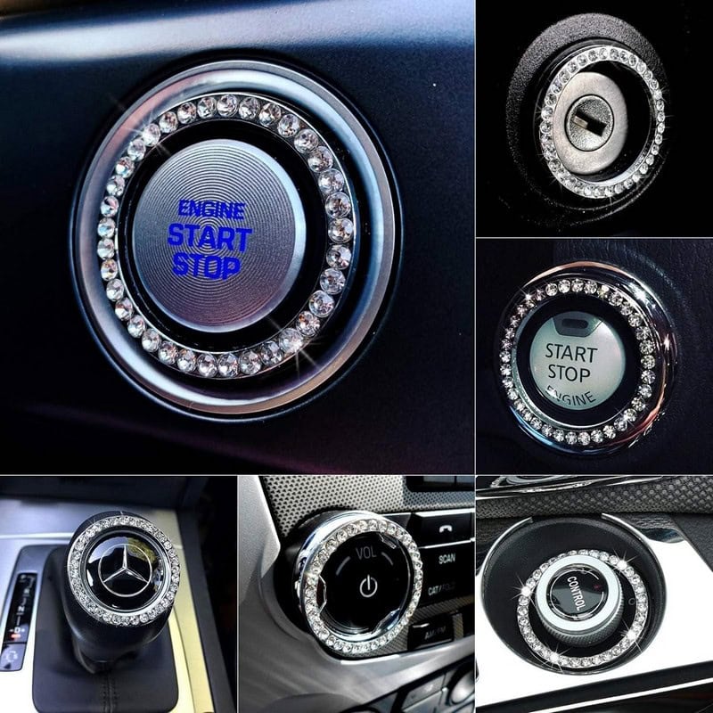 Adesivo per auto con strass di cristalli