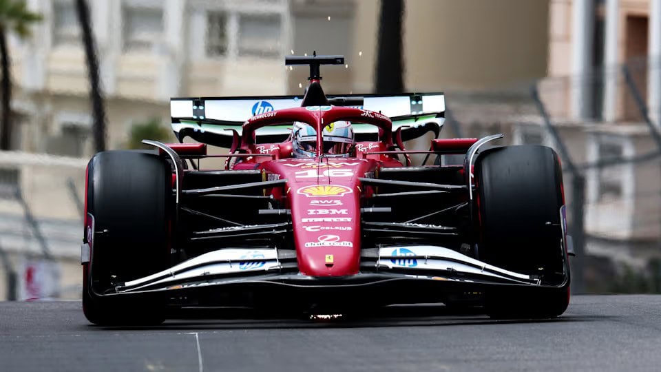 Leclerc Ferrari F1 Monaco 2025 FP1