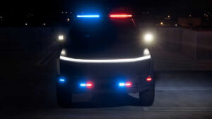 tesla cybertruck polizia