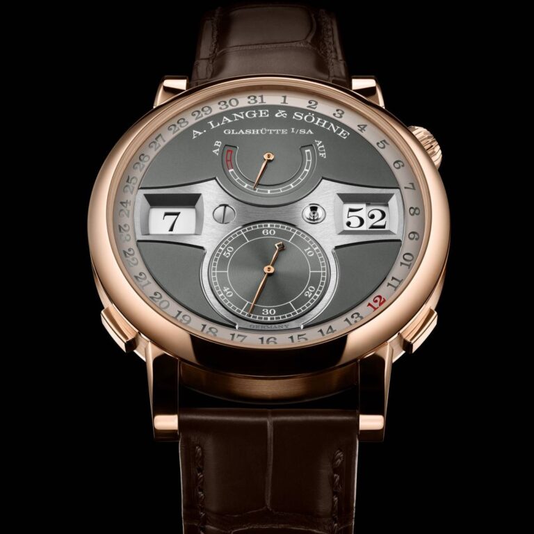 A. Lange & Söhne presenta una nuova versione del suo moderno orologio digitale meccanico con indicazione della data ad anello