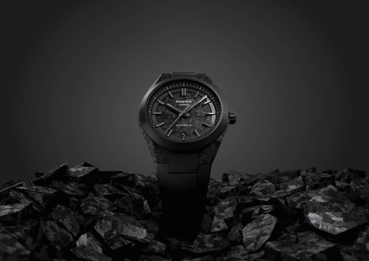 Orologio Casio Edifice EFK-100 in carbonio nero, automatico