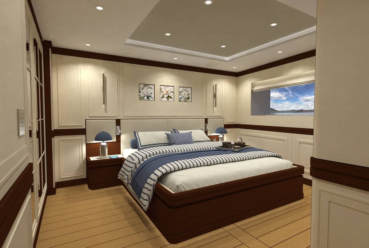 La suite armatoriale full-beam di Magnolia