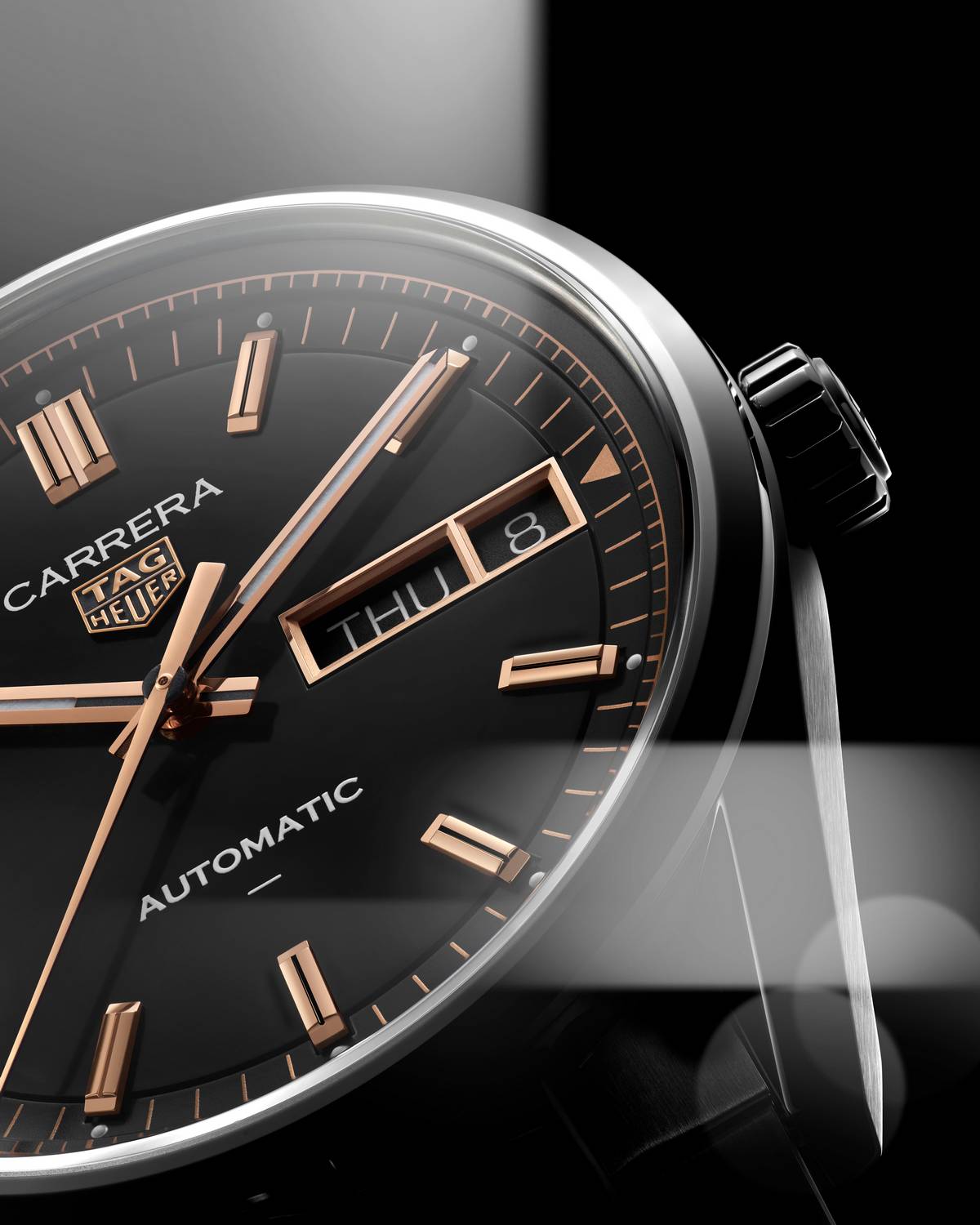 TAG Heuer Carrera Day-Date quadrante nero