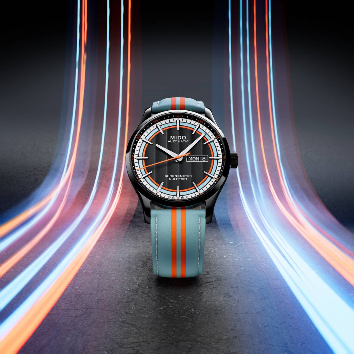 Mido Multifort Chronometer1 Racer design