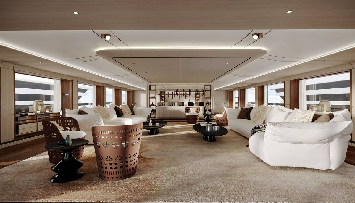 Super Polaris 70 Cantieri di Pisa interni