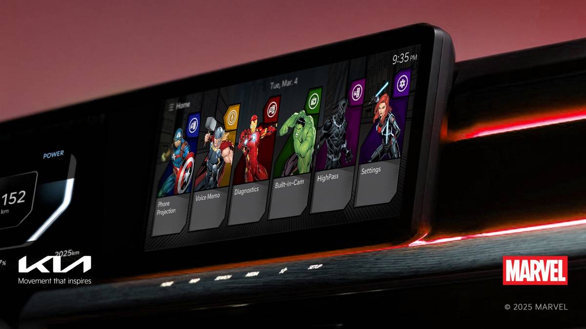 Kia Disney Display Themes Marvel