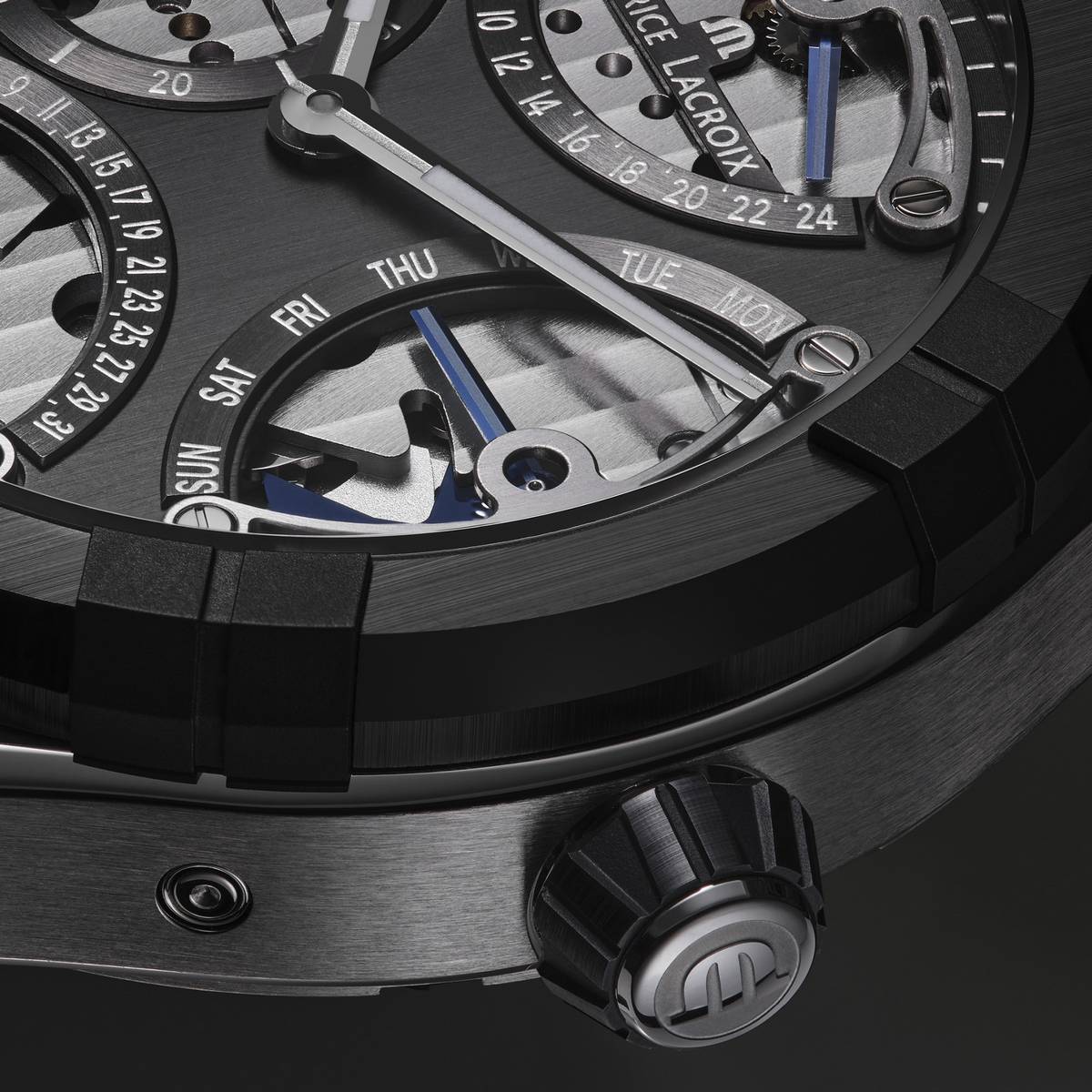 Maurice Lacroix Aikonic Master Triple Retrograde quadrante