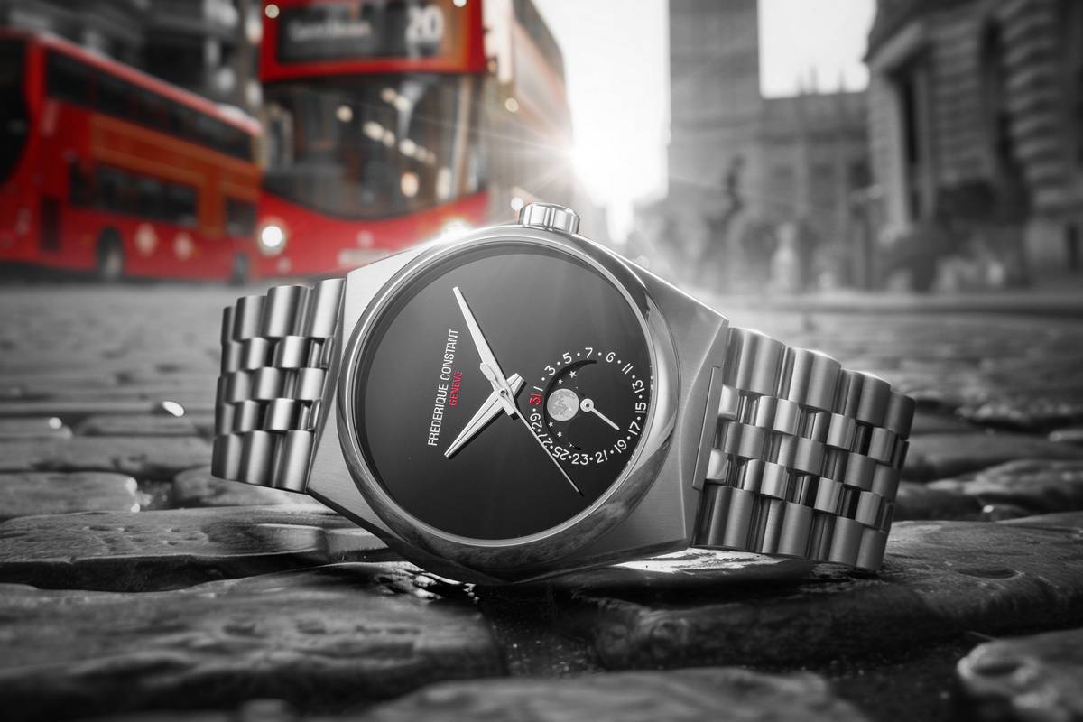 Frederique Constant Highlife Onyx Moon quadrante