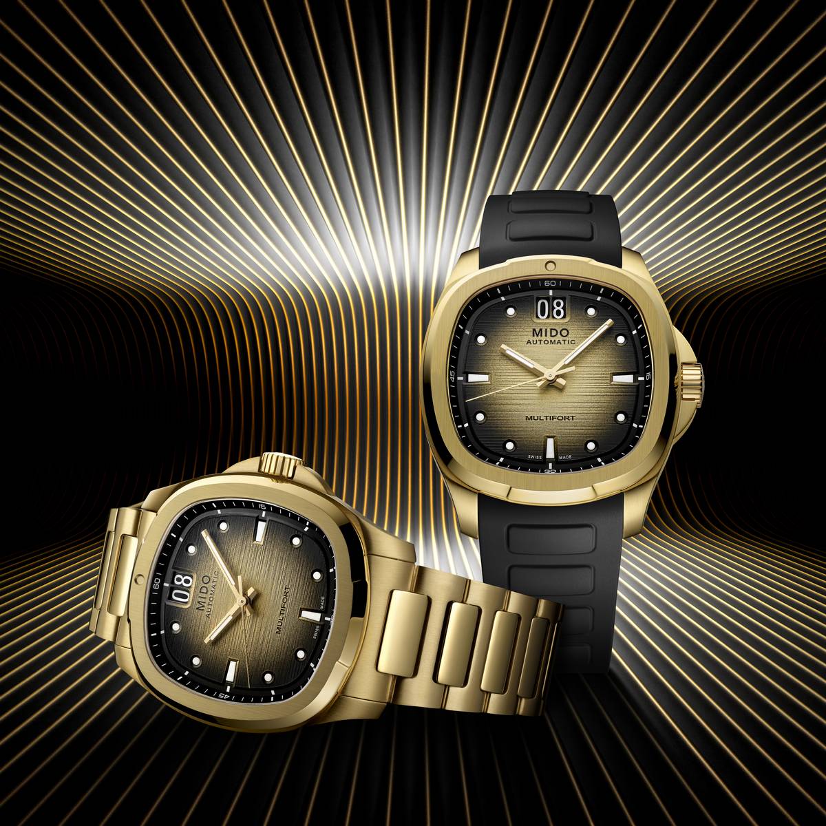 Mido Multifort TV Big Date oro giallo