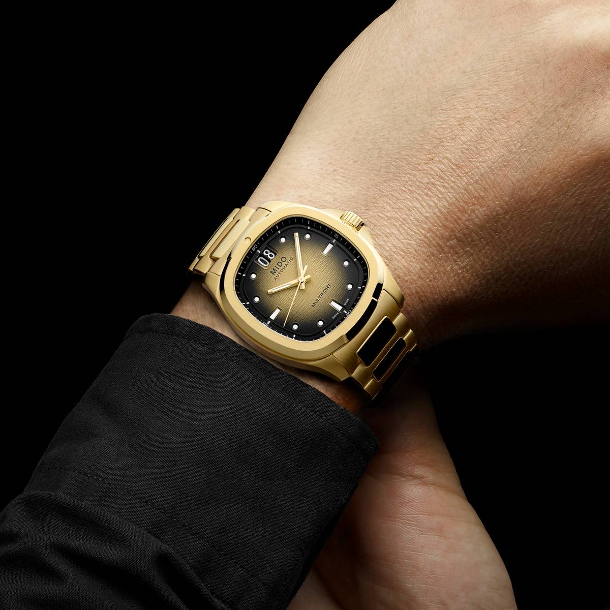 Mido Multifort TV Big Date oro giallo calibro