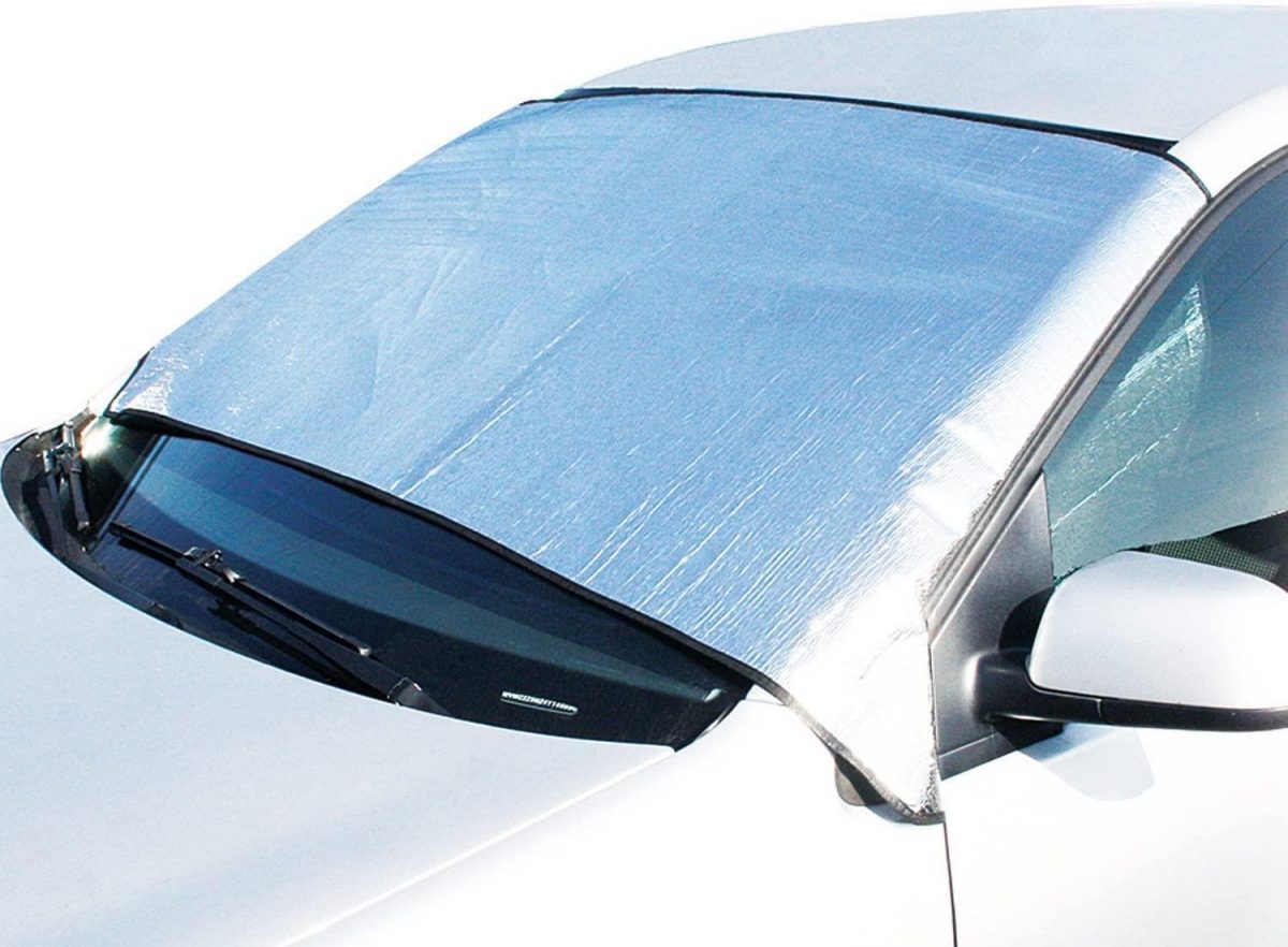 Copri Parabrezza Auto Per Neve E Ghiaccio - Parasole Con Specchietti, 4 Strati Isolanti, Bianco - Foto 11