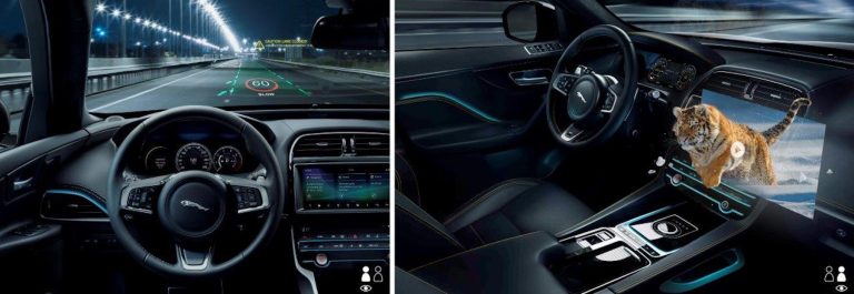 Jaguar Land Rover head up display