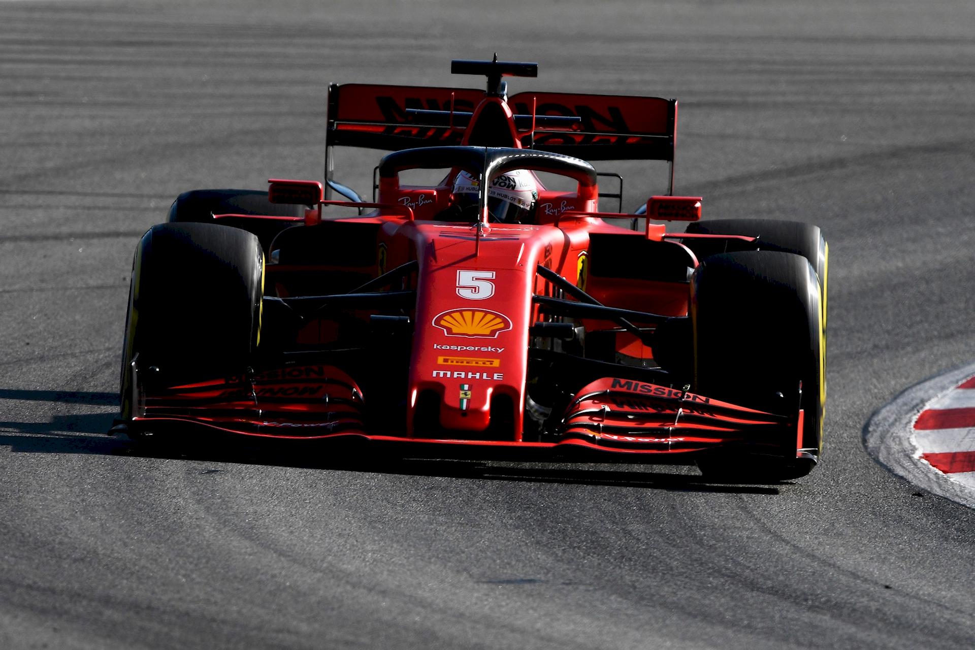 Sebastian Vettel Test F1 Barcellona 2020