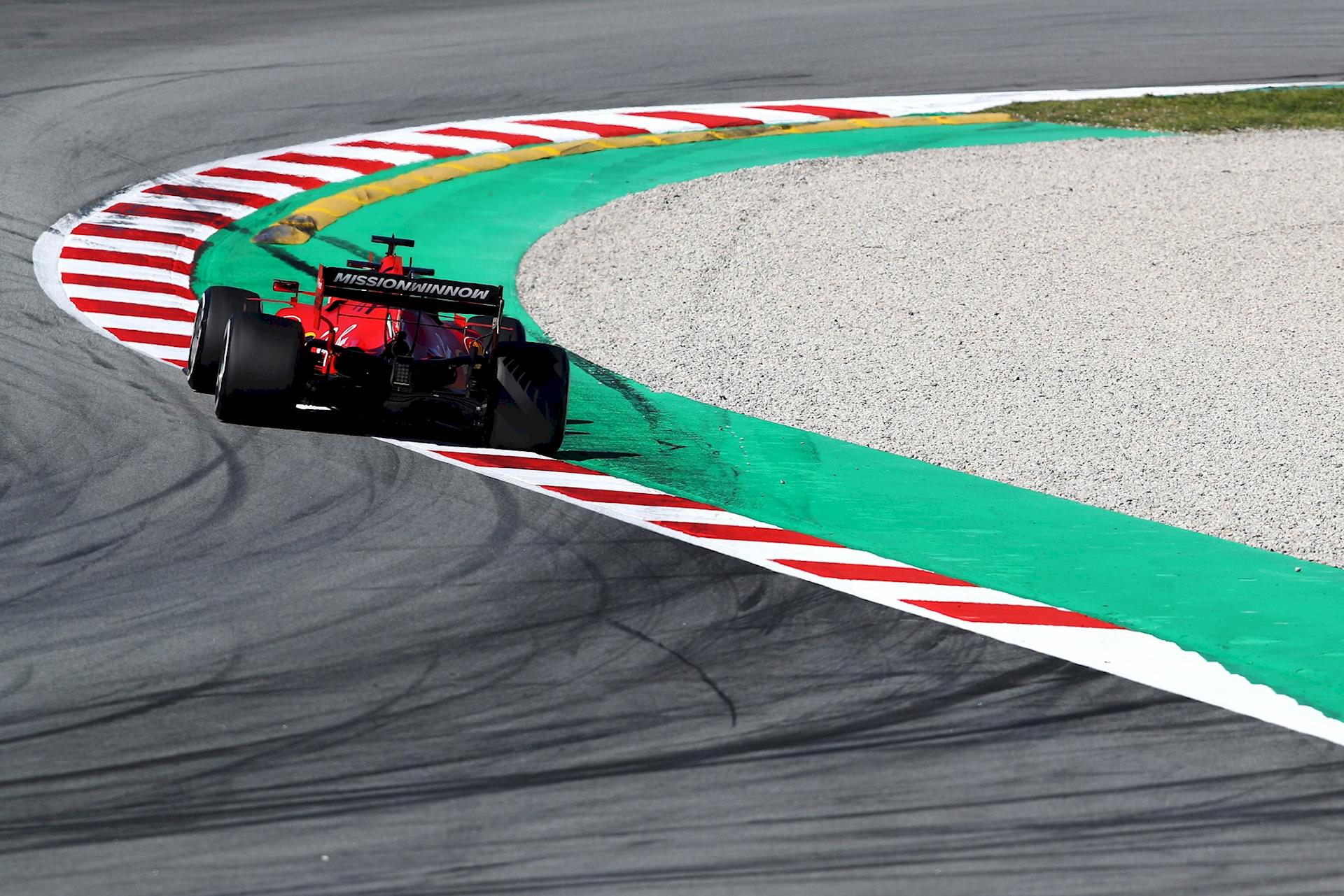 Sebastian Vettel Test F1 Barcellona 2020