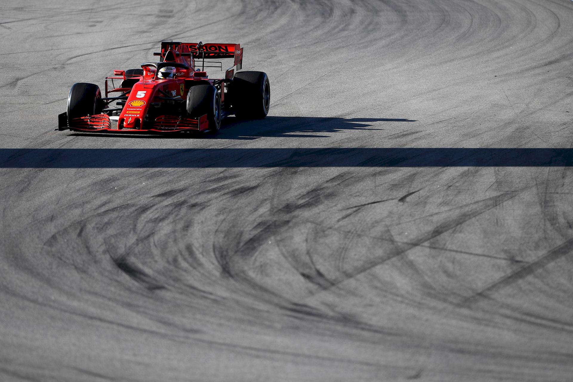Sebastian Vettel Test F1 Barcellona 2020