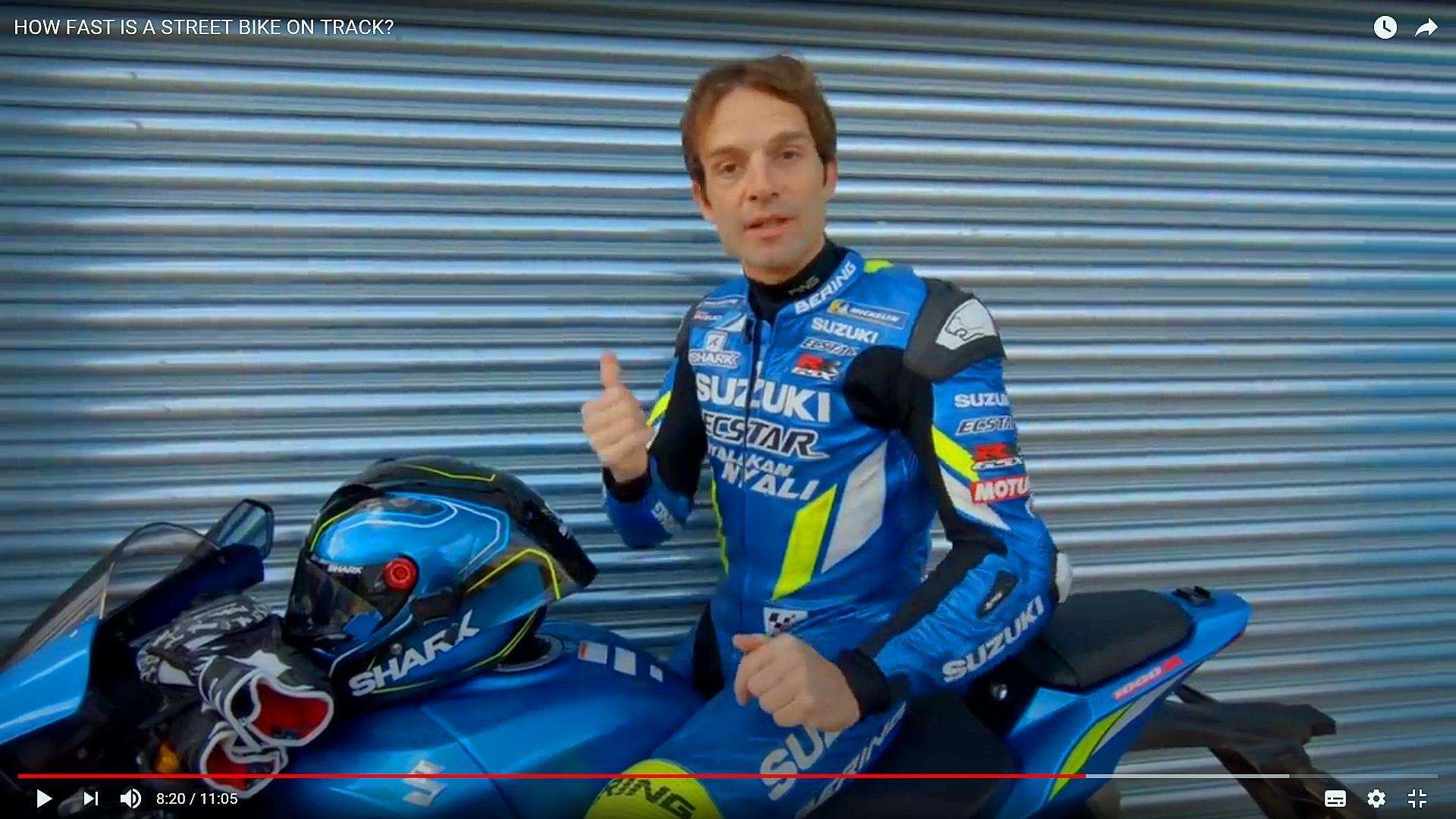 Suzuki GSX-R1000R in pista con Guintoli a Donington Park