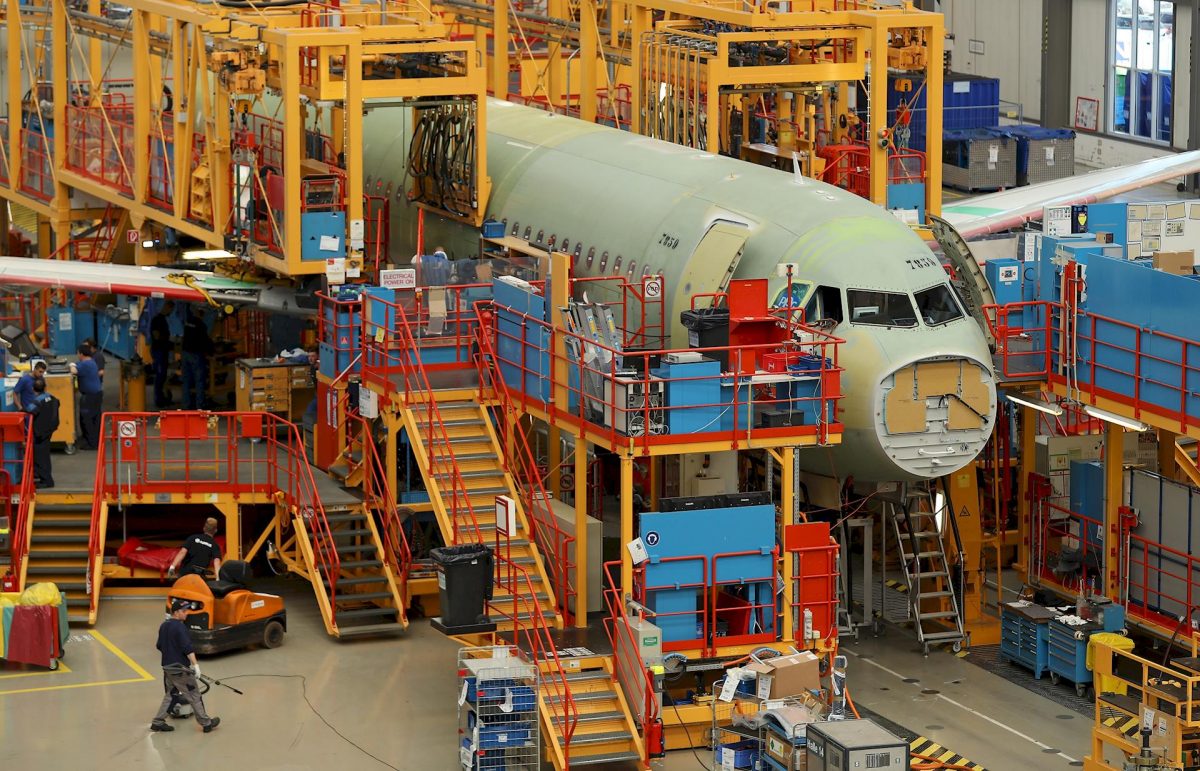 Airbus A320 Assembly At Hamburg Factory