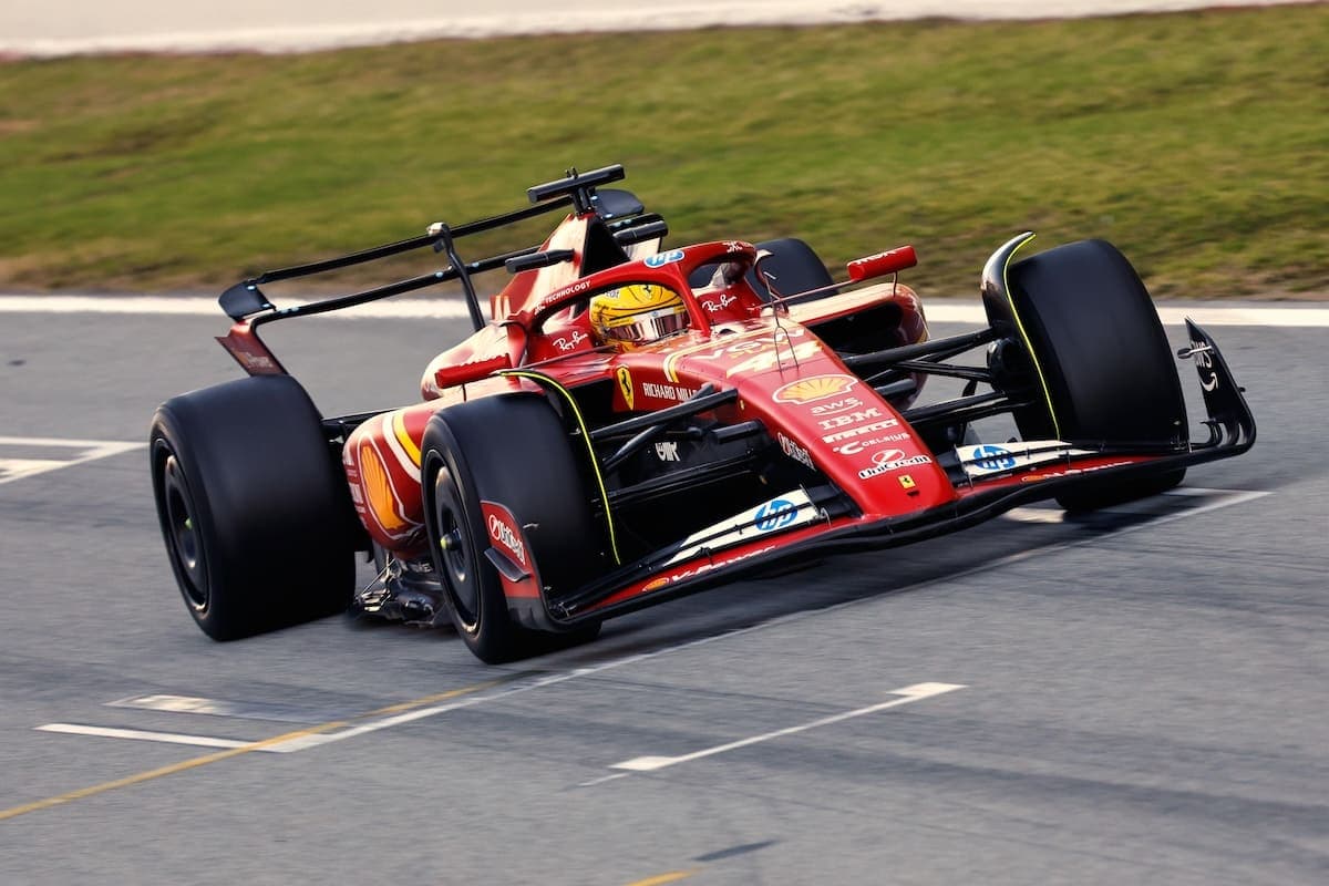 ferrari f1 test hamlton