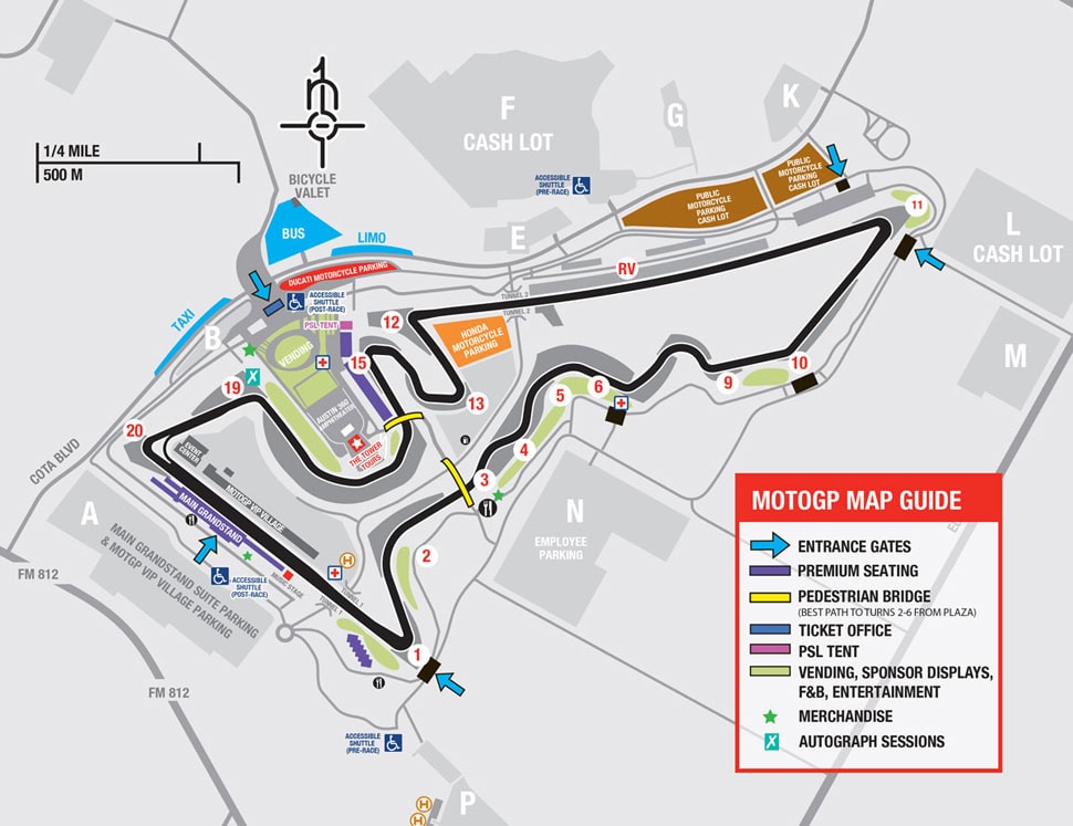Austin COTA map motogp