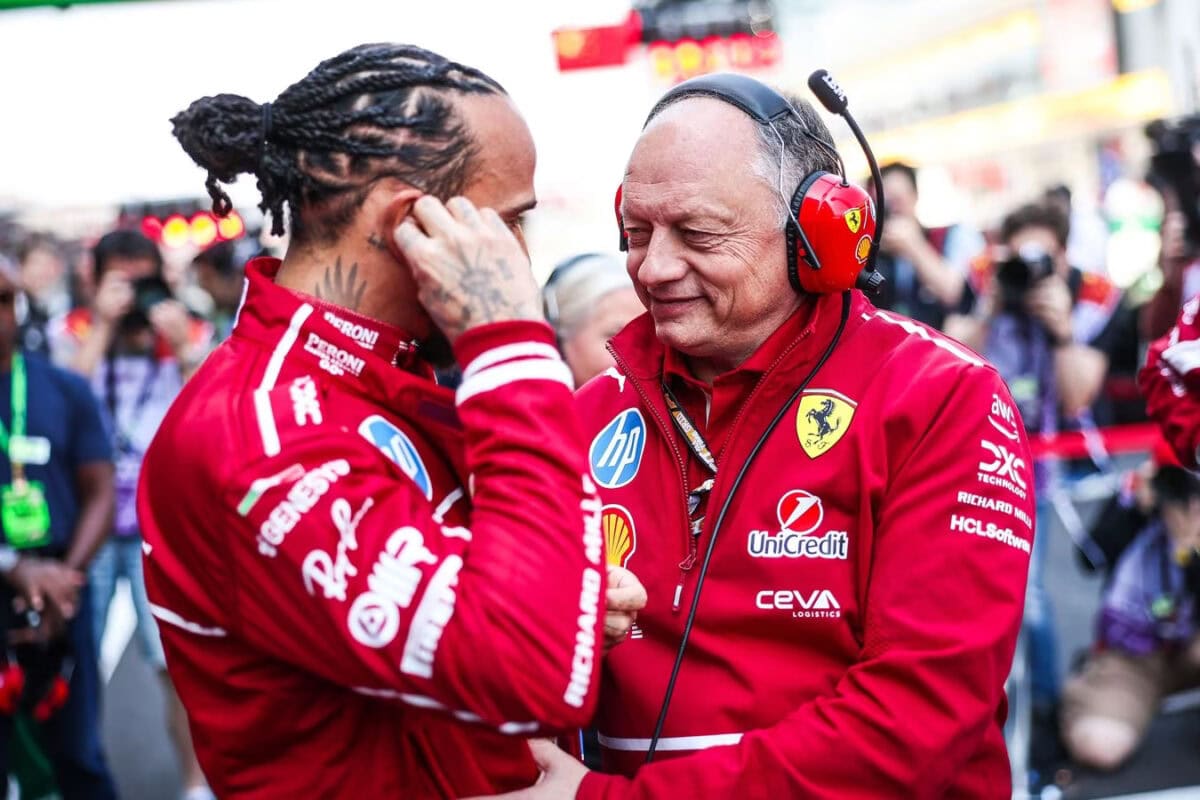 hamilton vasseur ferrari f1 2025
