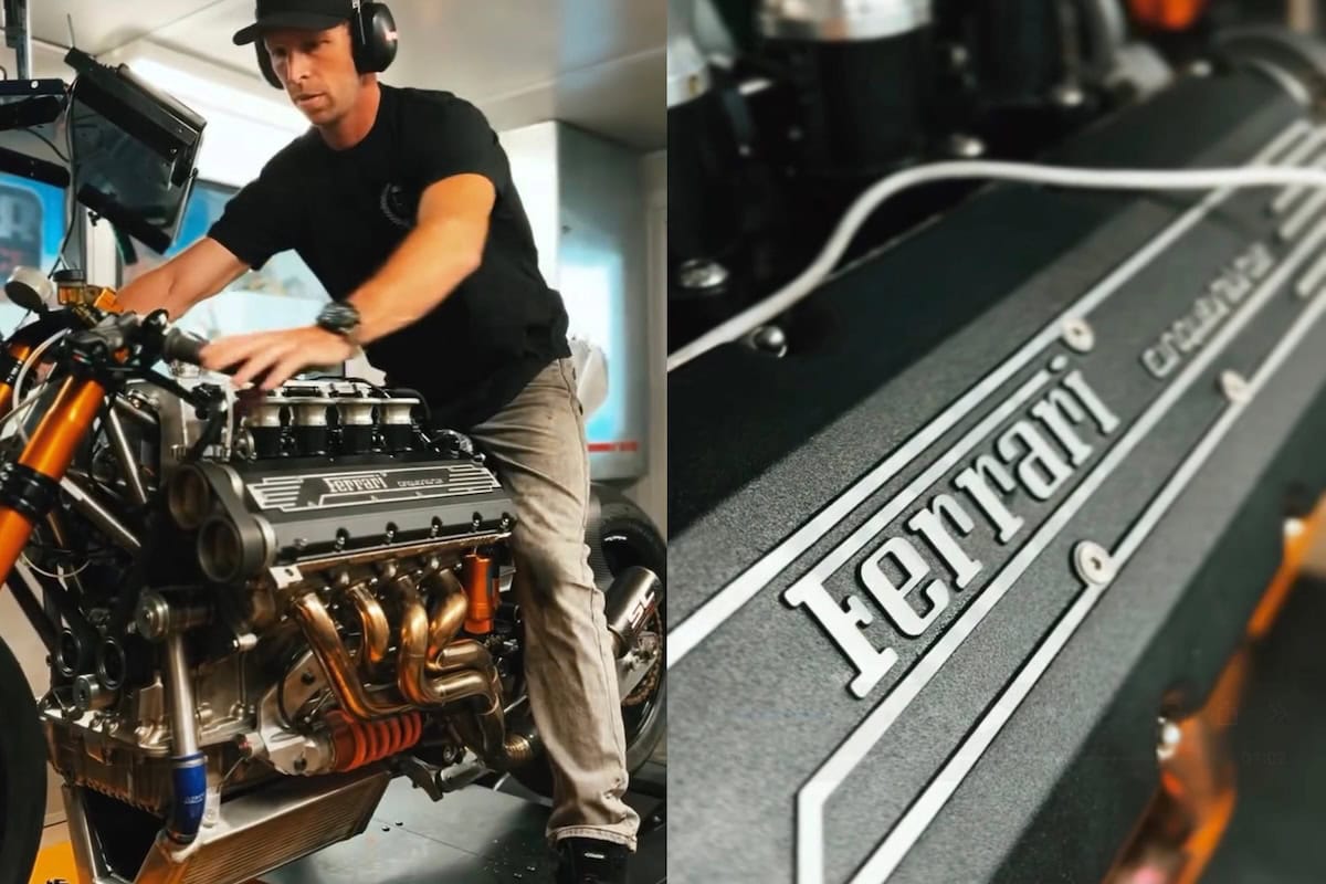 moto motore ferrari
