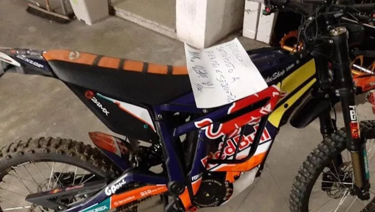 moto sequestrata
